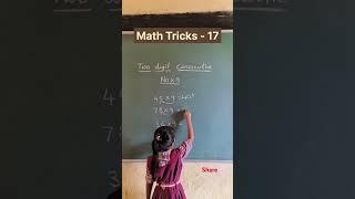 Math Tricks | Two digit consecutive number multiple with Number 9  #shorts #trending #tricks #viral