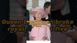 Queen Elizabeth broke royal protocol five times—and the last one left her with lifelong regret!