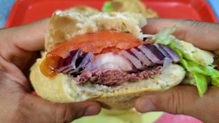 make Ciabatta Bun Liverwurst Sandwich