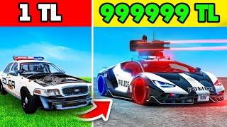 HER KAZA YAPTIĞIMDA POLİS ARABAM ULTRA GELİŞİYOR  - GTA 5 MODS