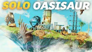 I Survived SOLO On An Oasisaur In ARK DAY 1
