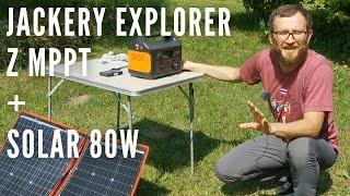 Bank energii Jackery Explorer z kontrolerem MPPT i panel solarny Dokio 80W = ładowanie 60W (TESTY)