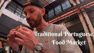 FINALLY had Portugal's FAMOUS Street Food Bifana! International Market in Lisbon Travel Vlog 31 