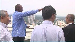 PRESIDENT UHURU IN SINGAPORE! TOURS THE HOUSING DEVELOPMENT BOARD!