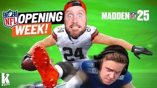 NFL Opening Week in Madden 25 (Dad vs Son)