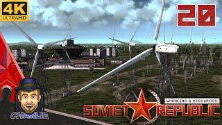 COMPLETELY WIND POWERED CITY - Workers and Resources Gameplay - 20 - Soviet Republic Lets Play