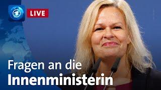 Fragen an Bundesinnenministerin Faeser