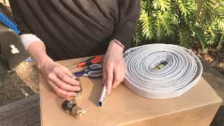 How to use flat drink water hose repair kit for Flat Out International hoses