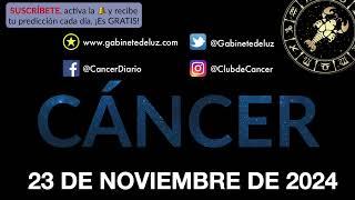 Horóscopo Diario - Cáncer - 23 de Noviembre de 2024.