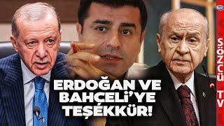 Selahattin Demirtaş'tan Erdoğan ve Devlet Bahçeli'ye Teşekkür! Öcalan Açıklaması Çok Konuşulur