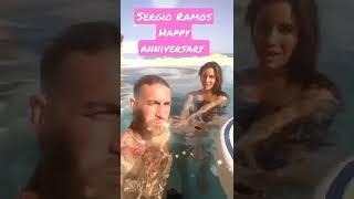 Sergio Ramos and Pilar Rubio#sergioramos #pilarrubio#love #anniversary #footballshorts #psg