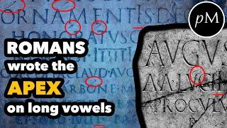 Romans *did* write with macrons! Video essay on Latin Apices & Hidden Quantity