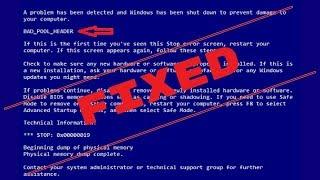 Bad_Pool_Header Error in Windows 7/8/8.1/10 [FIXED IN SECONDS]
