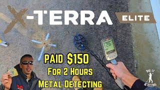 How I Got Paid $150 For Metal Detecting With New Minelab Xterra Elite
