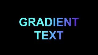 1 minute tutorial - CSS Gradient Text Effect