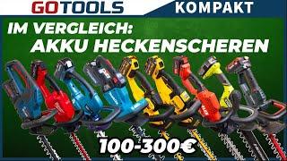 Jede Menge Akku-Heckenscheren Bosch, Milwaukee, DeWALT, Makita, Metabo, FLEX & Ryobi