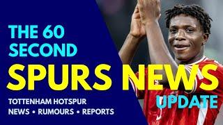 THE 60 SECOND SPURS NEWS UPDATE: Patrick Dorgu, Juve Want Tottenham Defender, Hart on Ange, Solanke