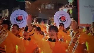 2025 年玫瑰花车游行，京都立花高中，橙色魔鬼。2025 Rose Parade Kyoto Tachibana High School Orange Devil オレンジの悪魔ローズパレード