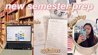 PREPARING FOR A NEW SEMESTER | scheduling, organization, tips, packing (yale sophomore yr)