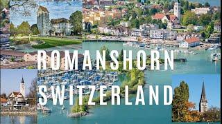 Romanshorn Switzerland 4K/walk through the town of Romanshorn in Thurgau