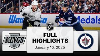 NHL Highlights | Kings vs. Jets | January 10, 2025