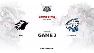 Onic vs EVOS Glory GAME 2 MPL ID S13 | EVOS VS ONIC ESPORTSTV