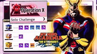 END GAME CONTENT? OPERATION X MODE GIVES STUPID GOOD REWARDS! | MHA: THE STRONGEST HERO