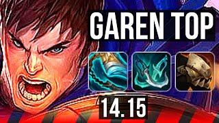 GAREN vs GWEN (TOP) | 9 solo kills, 46k DMG, 15/3/6, 500+ games, Dominating | EUW Master | 14.15