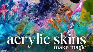 Unlock Magic with This Collage Art Trick   Acrylic Skins For The Win!