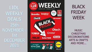 Lidl Weekly Deals 25th November - 1st December 2021 Black Friday Week