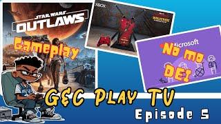 Reacting to 10 min Star wars outlaw gameplay - Deadpool designs an Xbox !? - Microsoft RIP's DEI