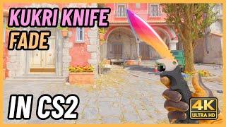  CS2 Kukri Knife Fade | CS2 Knife In-Game Showcase [4K]