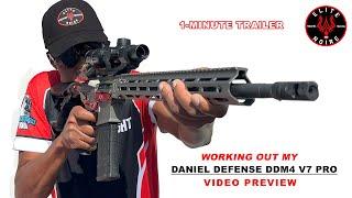 "Working Out My" Custom Daniel Defense DDM4 V7 Pro 18" AR-15 - Elite Noire Firearms Academy