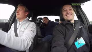 Mercedes-Benz World - London: Kreator TV's crew with Nico Rosberg