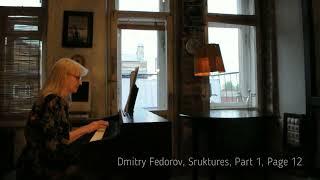 Dmitry Fedorov, Struktures, Part 1, Page 12. Tatyana Fedorova - piano.