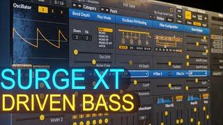 Surge XT Driven Bass Preset using Stepic by Devicemeister | Sound Design Tutorial