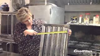 Exhaust Hood Filters - How To Measure Hood Filters for Commercial Exhaust Hoods