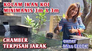 KOLAM IKAN KOI MINIMANIS 3 X 3 | Owner Miss Ellok | Kenonggo Porong Sidoarjo