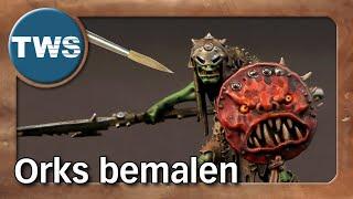 Tutorial: Orks / Orruks bemalen für Age of Sigmar (Warhammer, Figuren, Miniaturen bemalen, TWS)