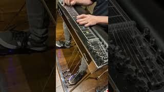 Pedal Steel Guitar Riff’n (Garth Brooks) Much To Young #shorts #tutorial #pedalsteelguitar