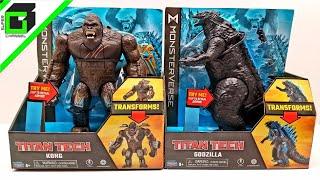 New GODZILLA vs KONG Titan Tech Toys (Playmates action figures) UNBOXING and REVIEW!