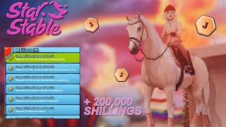 BUYING THE ENTIRE RAINBOW FESTIVAL WITH ONLY JORVIK SHILLINGS || Star Stable Online