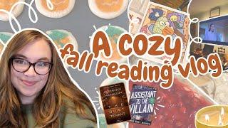 a cozy, fall reading vlog | baking, coloring, movie nights, etc.