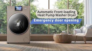 Automatic Front-loading Heat Pump Washer Dryer-Emergency door opening