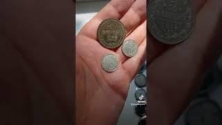монеты серебро и медь царская