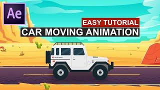 After Effects Tutorial: Simple Car moving animation in Adobe After Effects