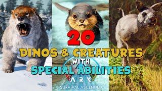 20 Dinos/Creatures w/ Special Abilities You NEED To Tame in ARK: Survival Ascended!