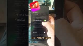 Ios 17 New Feature | Camera Setting | IPhone 14 Pro Max Ios 17 Settings