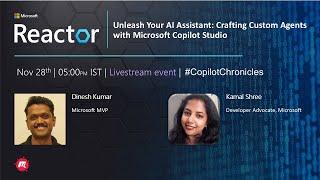 Unleash Your AI Assistant: Crafting Custom Agents with Microsoft Copilot Studio