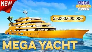 Mega Mansion Tycoon Yacht ($5 Billion) | in Roblox  #roblox  #gaming